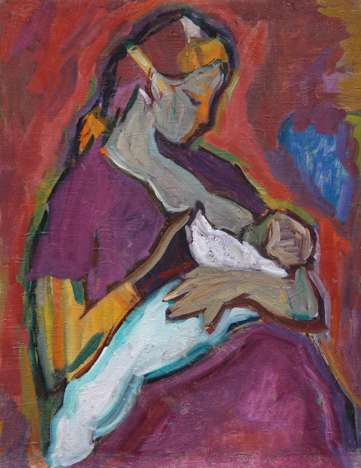  Чернецов В.С. Мать с ребенком. 1950-е
