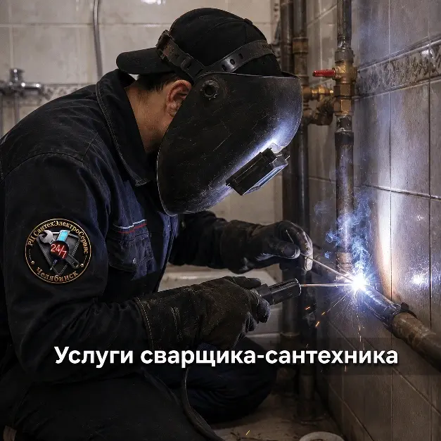 сварщик, сантехник, устранение протечки сваркой