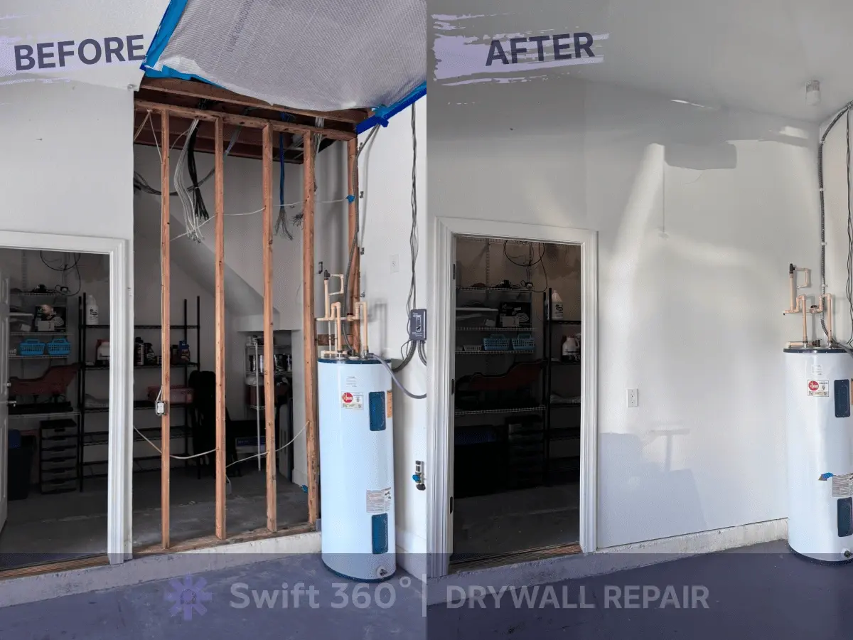 Swift360 - Handyman Orlando - Result job - Drywall Repair 2 - Before and After