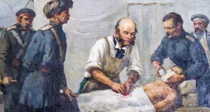 Николай Пирогов — основоположник отечественной военно-полевой хирургии.