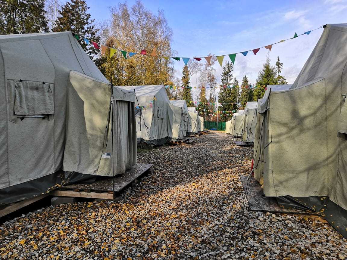 Палаточный лагерь в Московской области