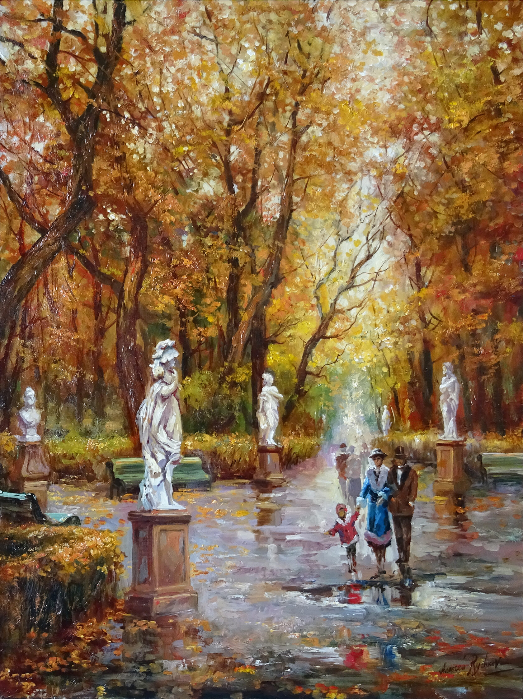 Картина «Осень в Летнем саду» - Рычков Алексей