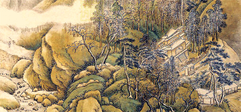 Пейзаж художника Ван Вэй