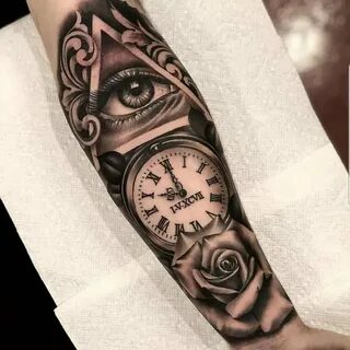 [65 Фото] Татуировка Часов на Руке - Символ Времени | TattooAssist