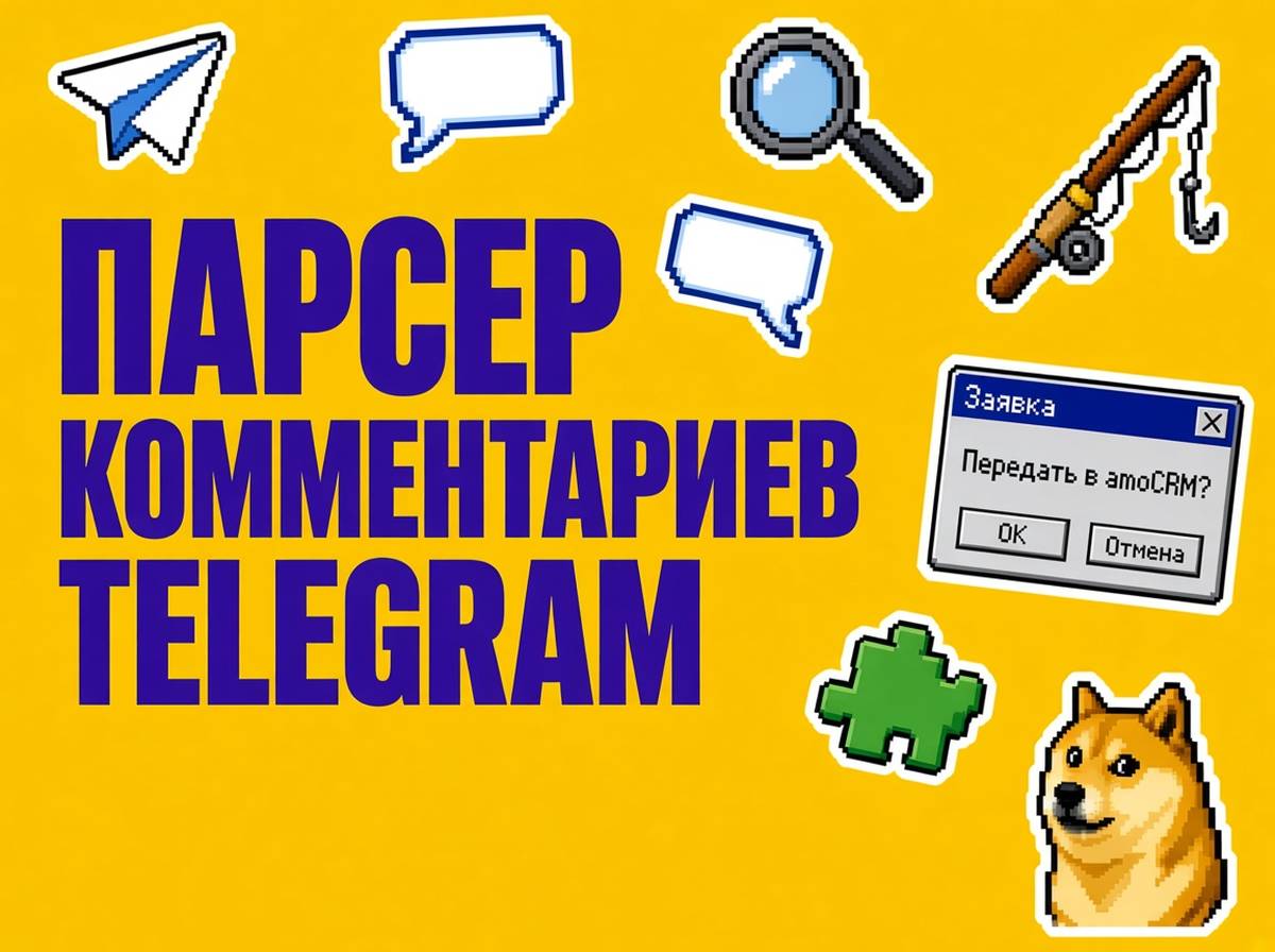 Парсер комментариев в Telegram с передачей заявок в amoCRM