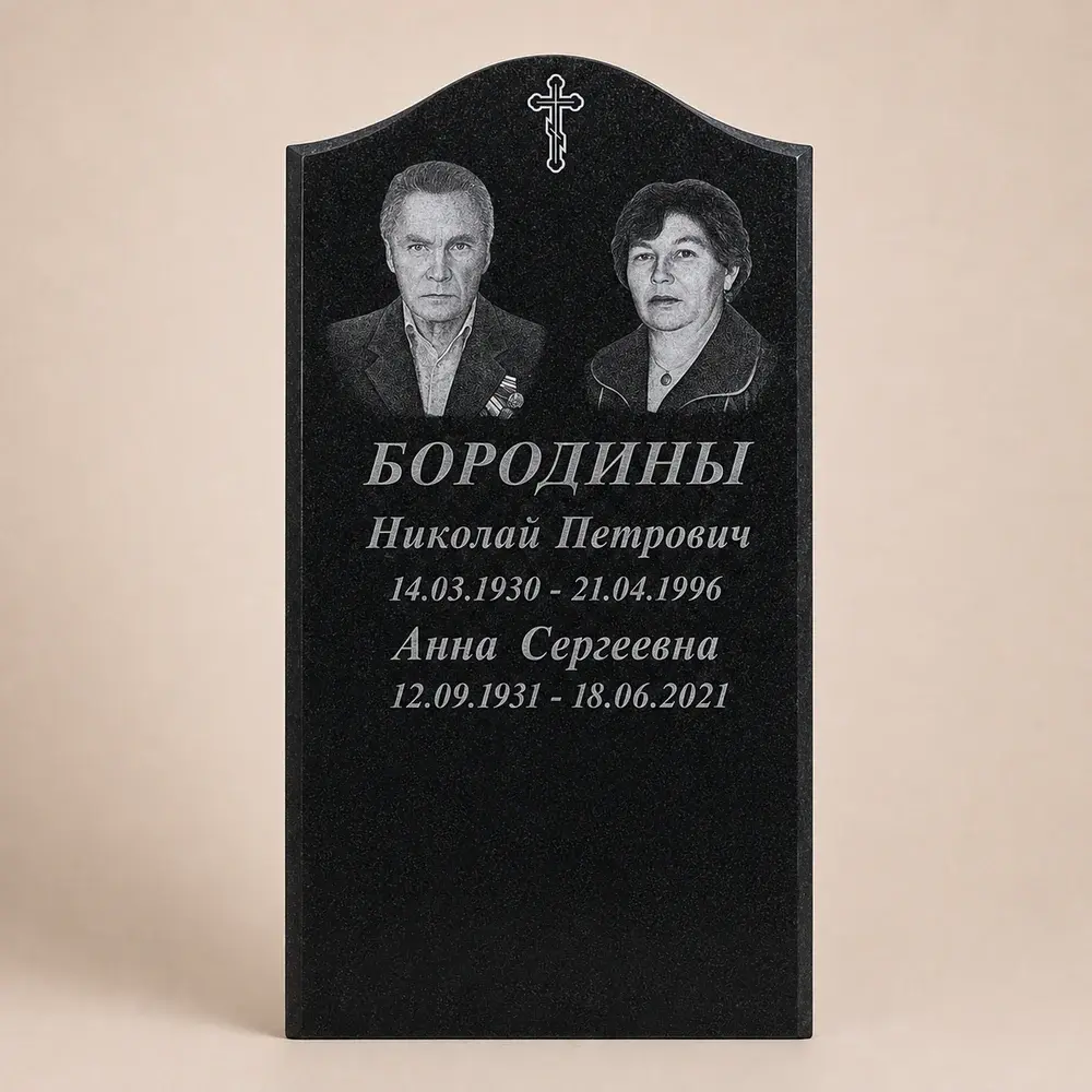 Оформление памятника 100×50 см — работа мастерской № 143