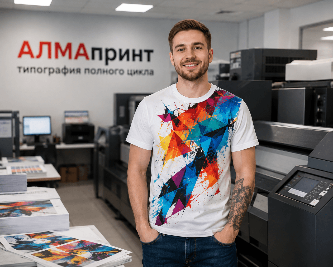 Печать на футболках в Туле — способы нанесения и выбор ткани