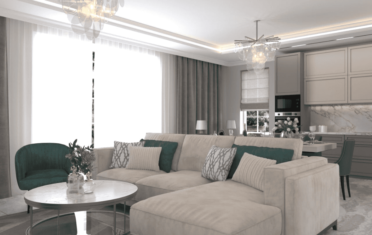 Интерьер в КП Солнечные Сады в Сочи