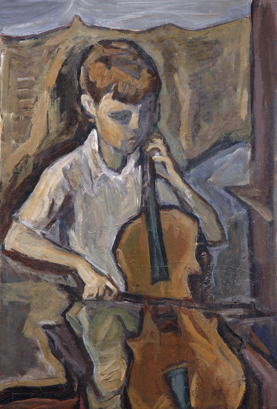 Чернецов В.С. Юный виолончелист. 1960-е