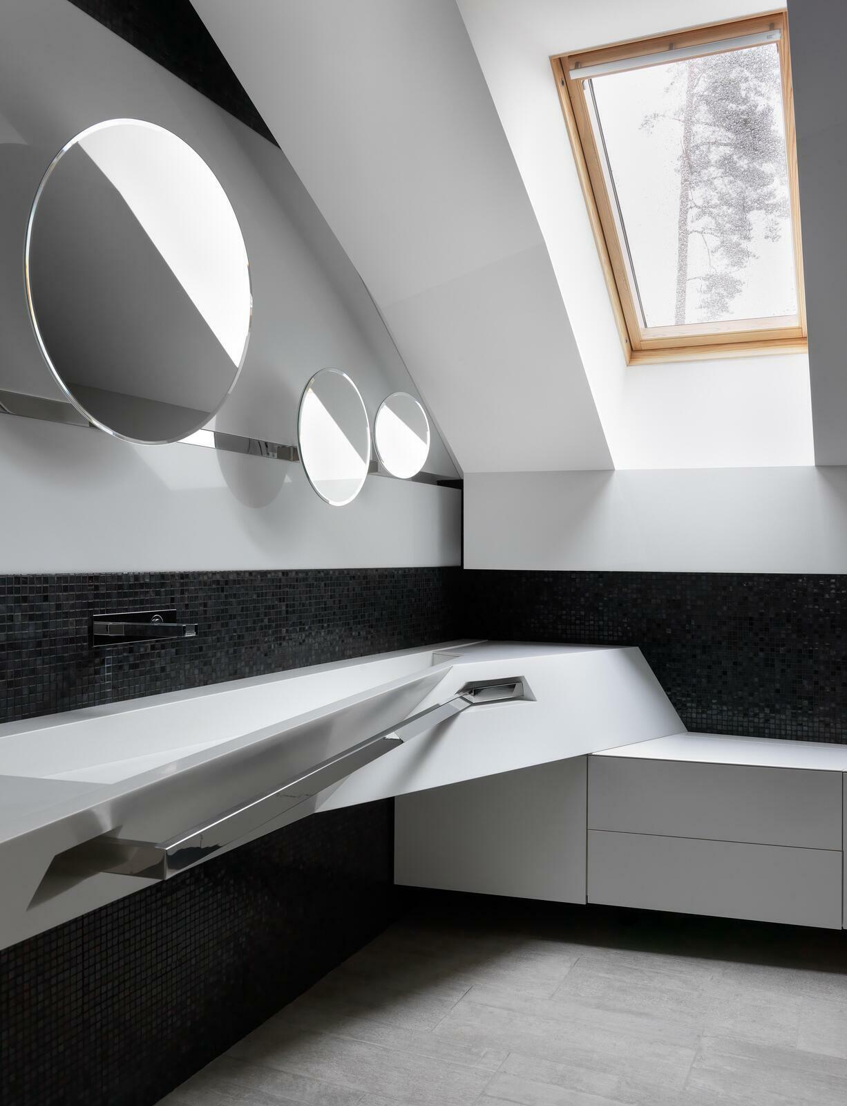 Дизайн санузла Екатерины Фёдоровой, мебель Ekaterina Fedorova Design, смесители Gessi