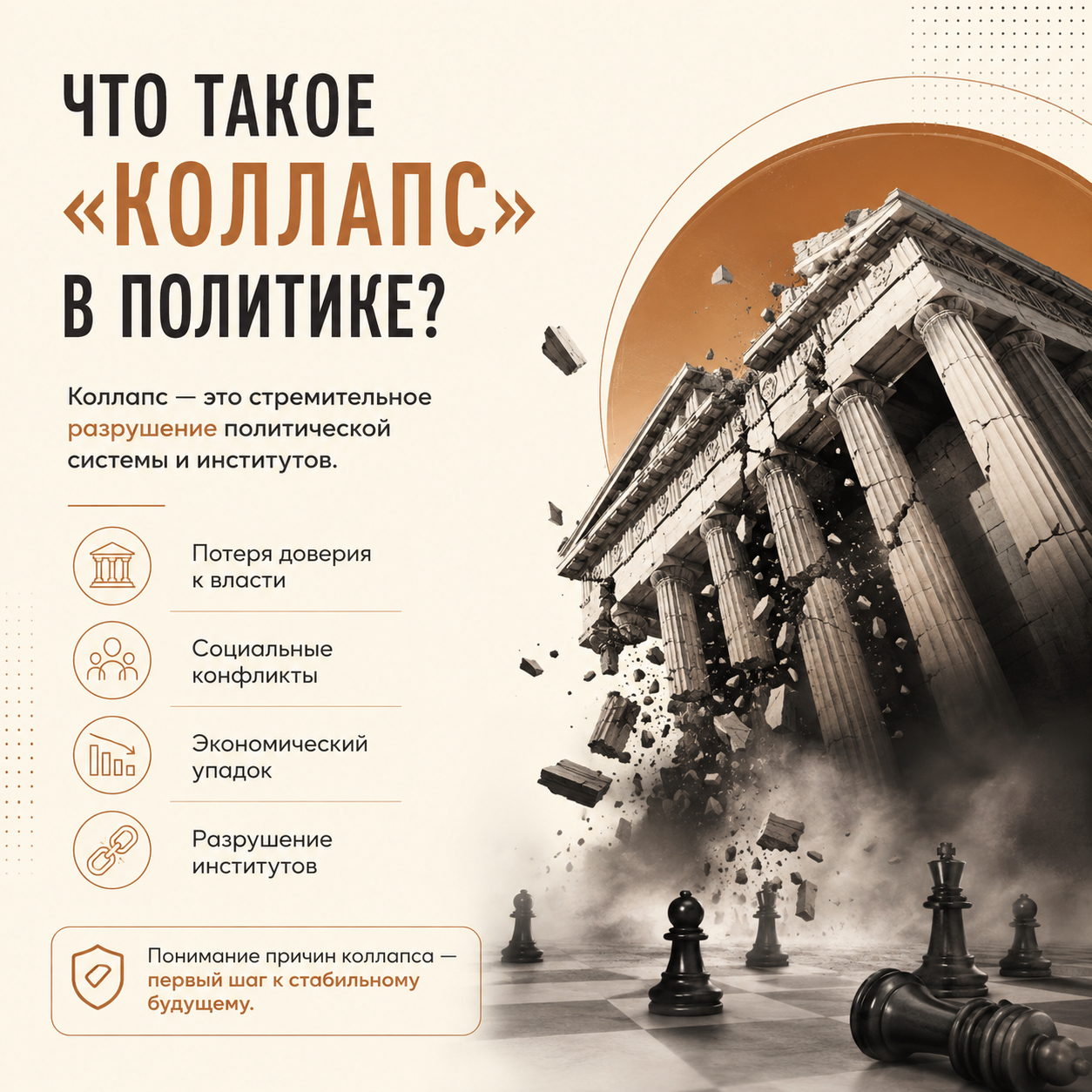 Коллапс в политике: причины признаки и последствия