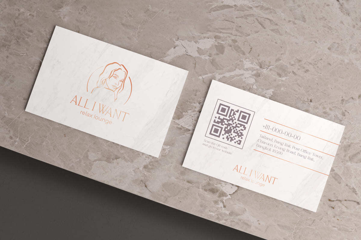 Брендинг для салона красоты ALL I WANT: логотип, фирменный стиль, гайдбук, вывеска