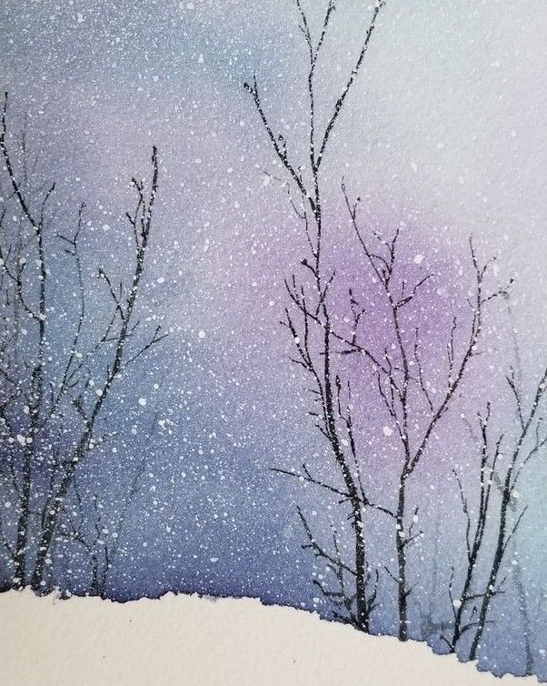 Более 30 идей для рождественских акварельных рисунков, которые вам понравятся 33