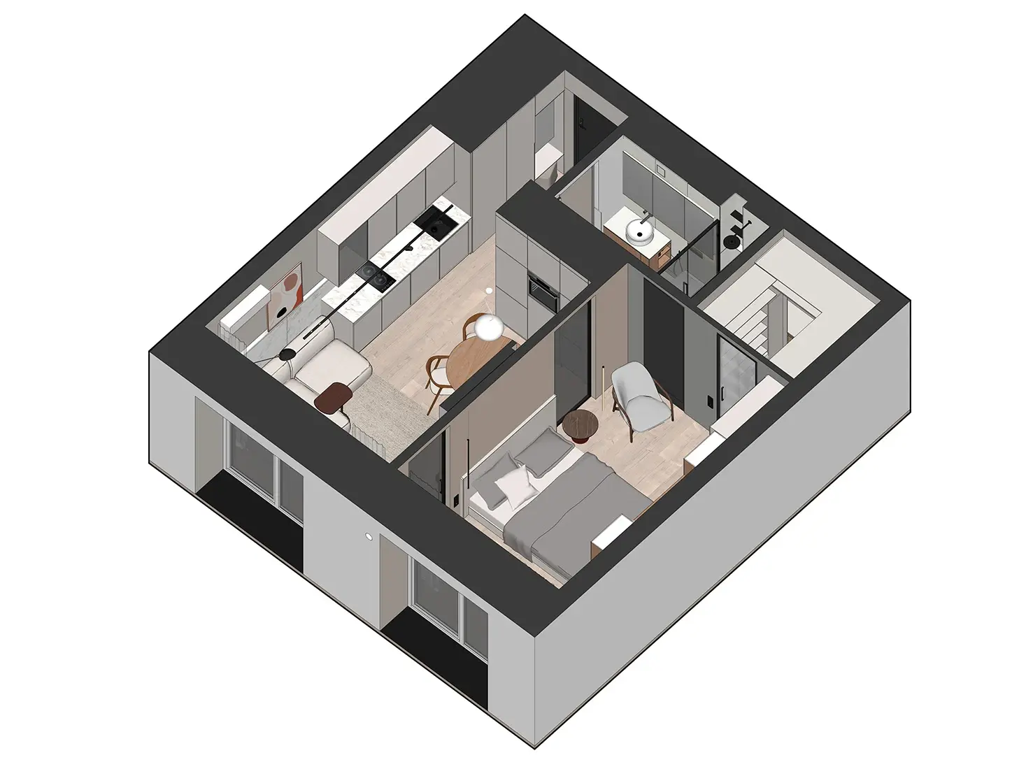 Мебель Подхожу в квартире на Европейском Береге в Новосибирске
