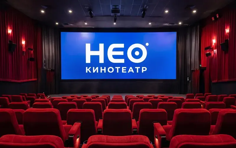 Зал кинотеатра с экраном