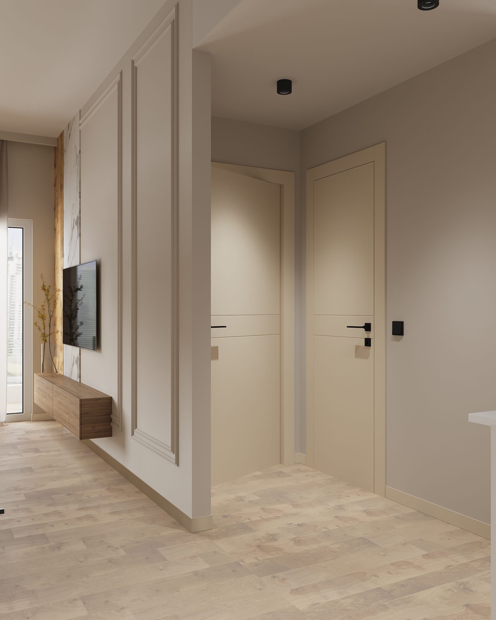 коридор в интерьере 