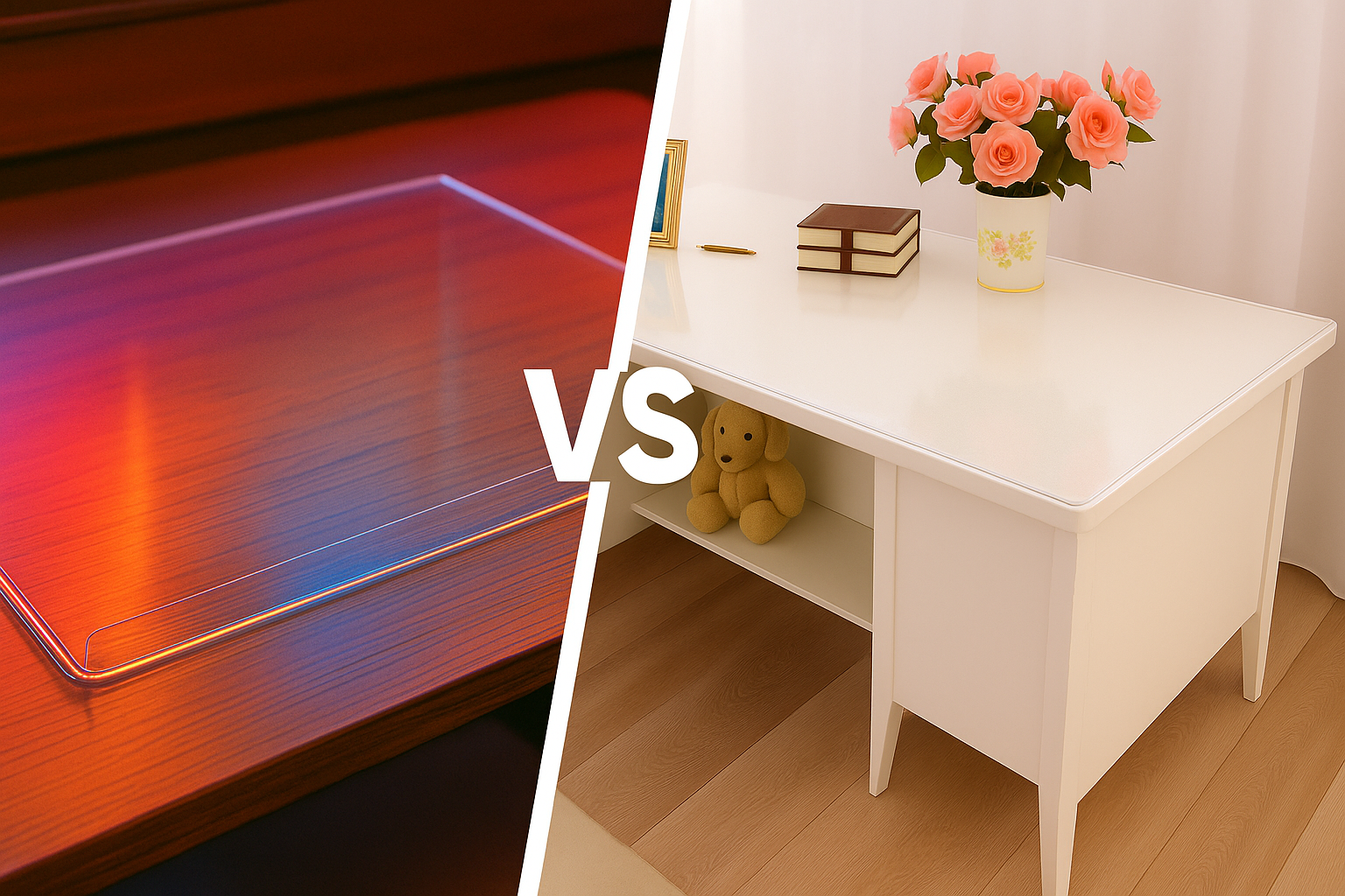 Захист для столу: м’яке скло, акрил чи оргскло — що підійде саме вам