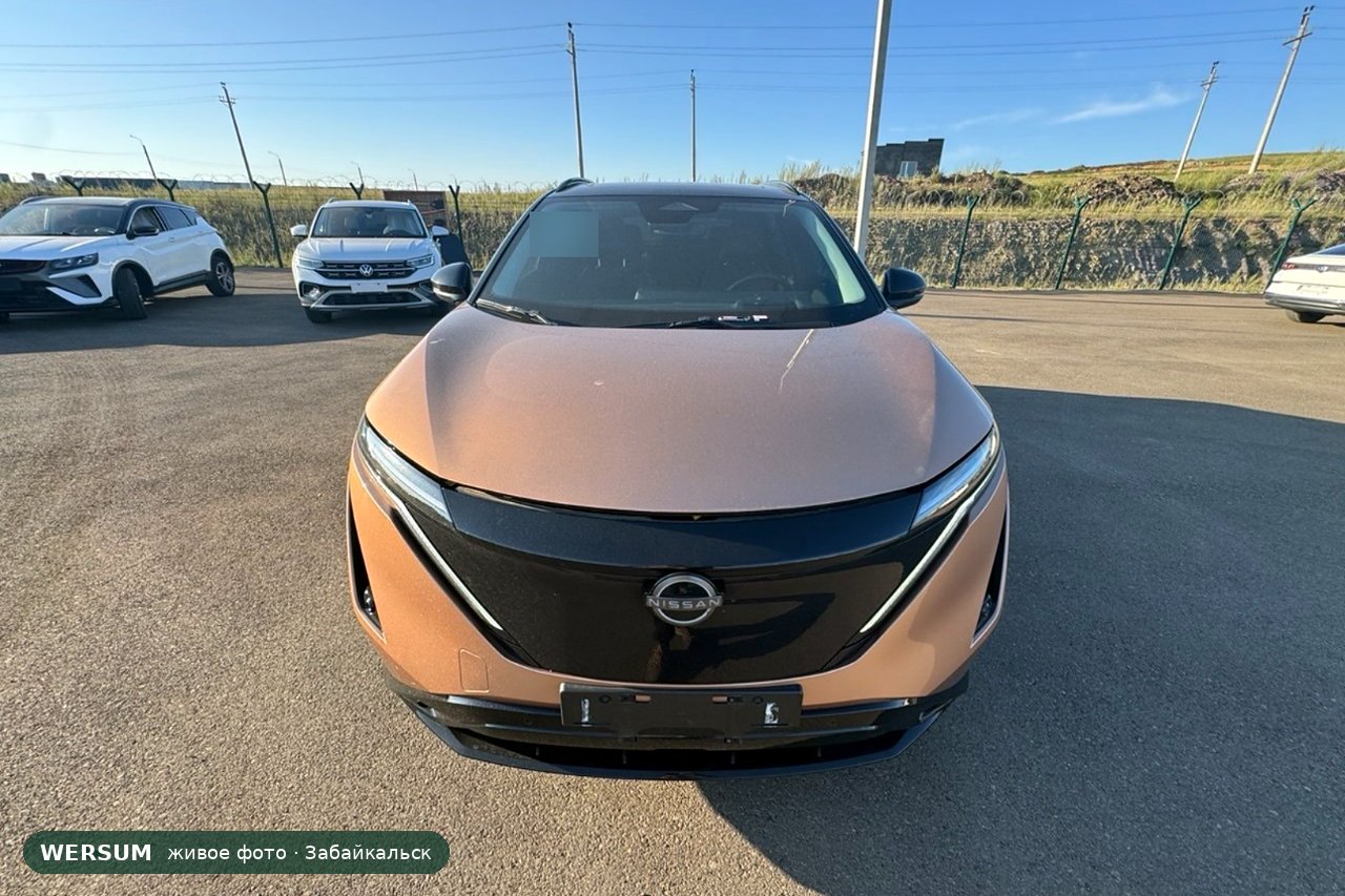Nissan Ariya, вид спереди: закрытая панель вместо решётки