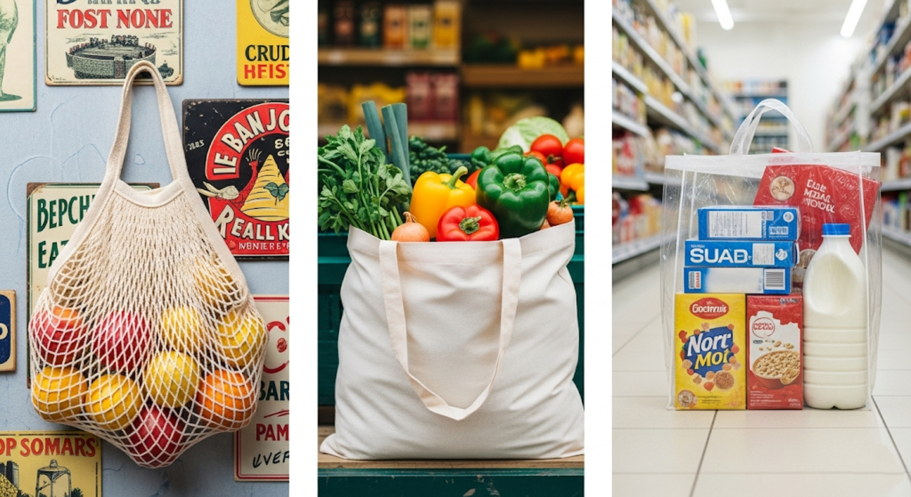 История и эволюция сумок для шопинга: от авоськи до прозрачного шопера