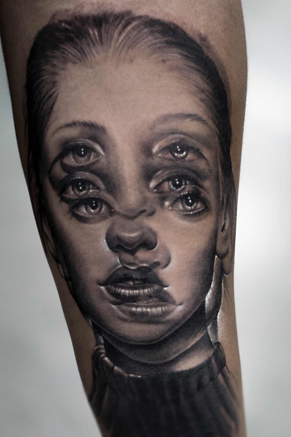 Татуировка портрет девушки