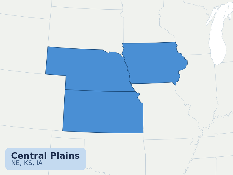 Central Plains map