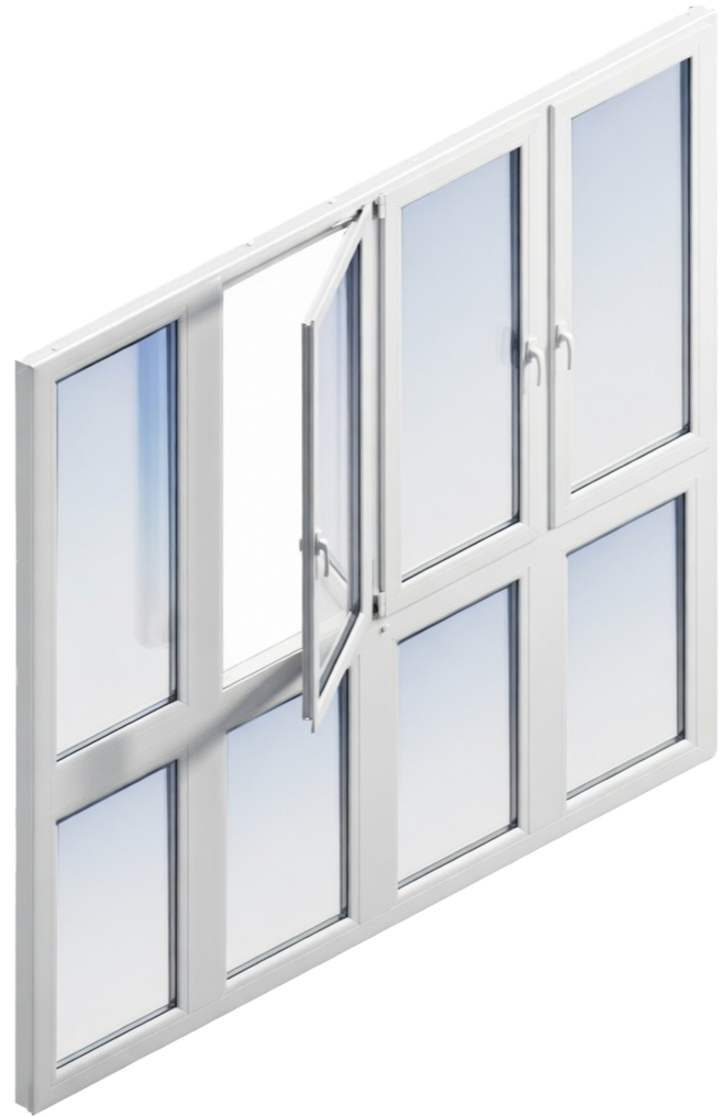 Панорамное остекление в пол прямое