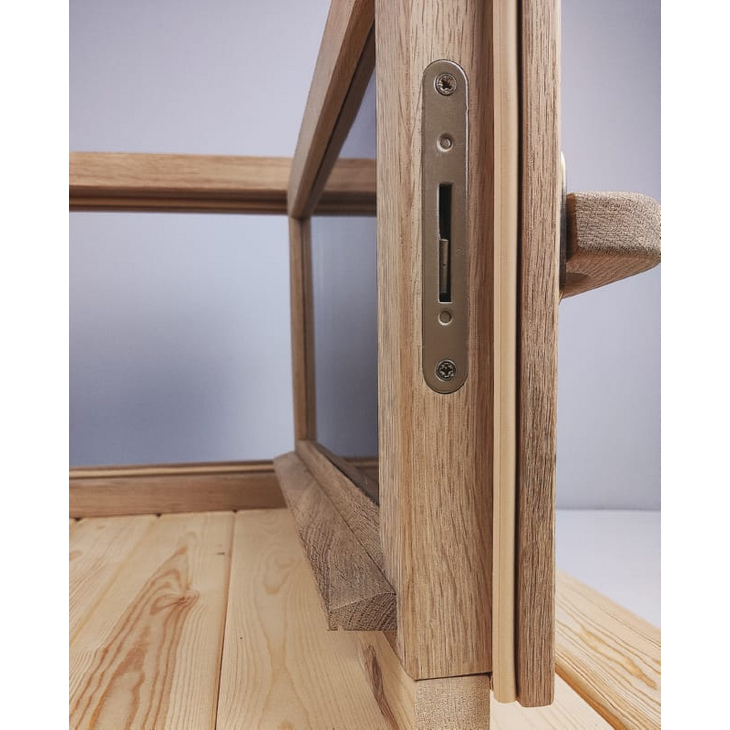  Окно дубовое премиум с фурнитурой