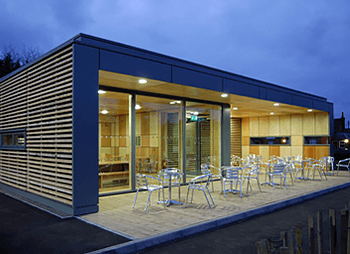 Кафе из сэндвич-панелей