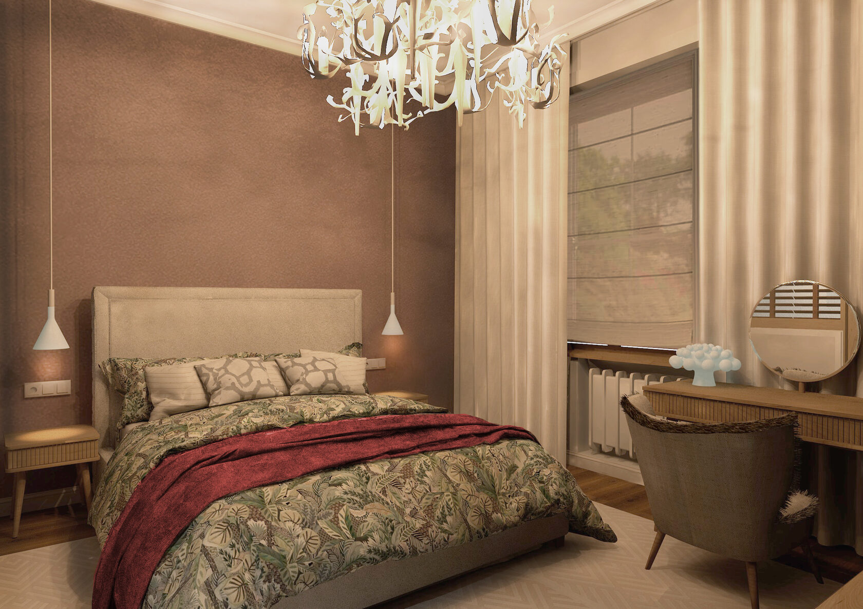 визуализация спальня