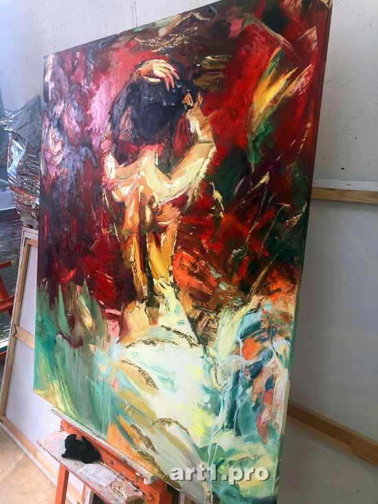 картина маслом ню, большие картины купить, картины на заказ, картины эротика