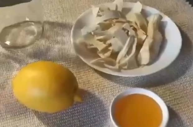 Приготовление хреновухи с мёдом и лимоном: шаг 1