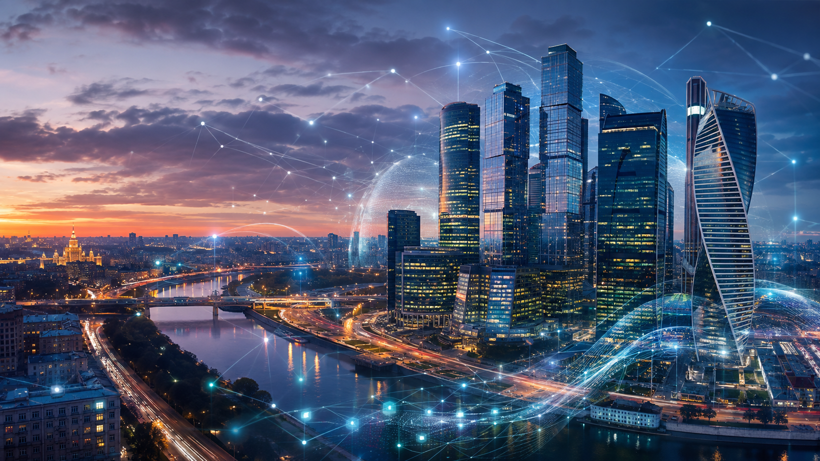 Москва-Сити и визуальная метафора GEO-продвижения недвижимости в нейросетях
