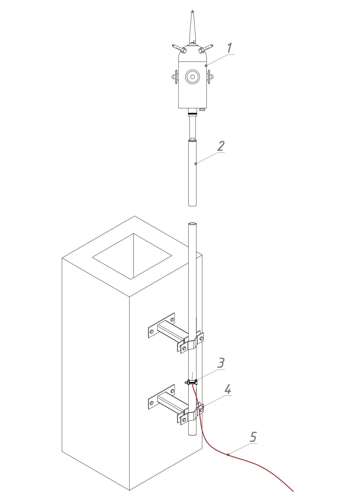 Инструкция по монтажу активной молниезащиты.
