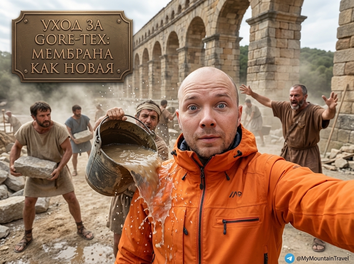 Уход за Gore-Tex: водоотталкивающая пропитка DWR на куртке