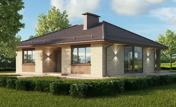 Проект одноэтажного дома C-98, 98.24 м²