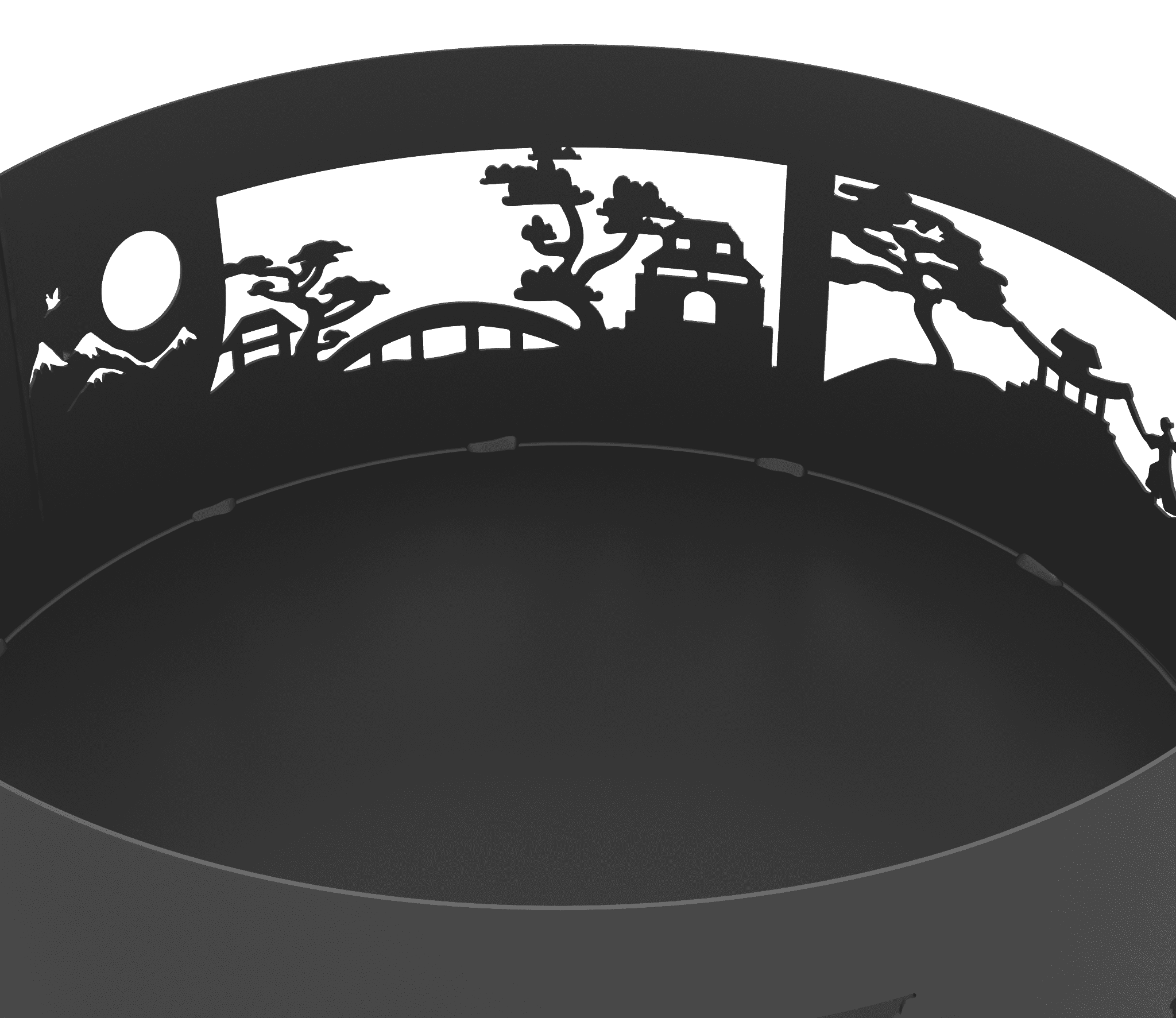 Костровая чаша Япония 65 см термостойкая