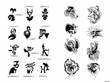 Набор переводных татуировок «знаки»