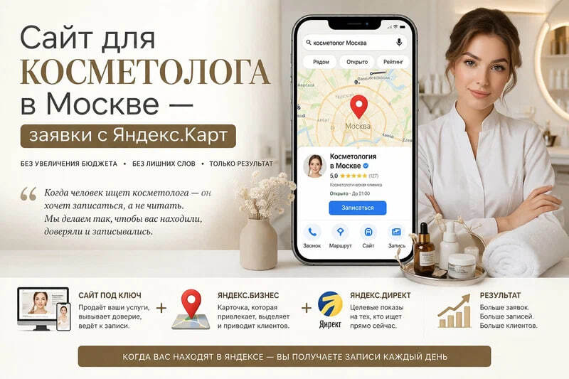 Приводим клиентов косметологу через Яндекс