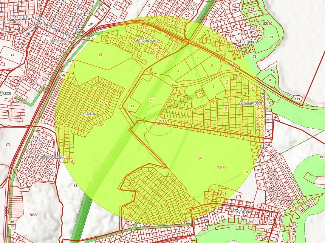 Карта зоуит московской области