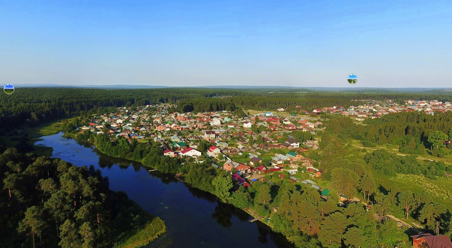 Панорамы 360° Городской округ Ревда с высоты птичьего полёта!