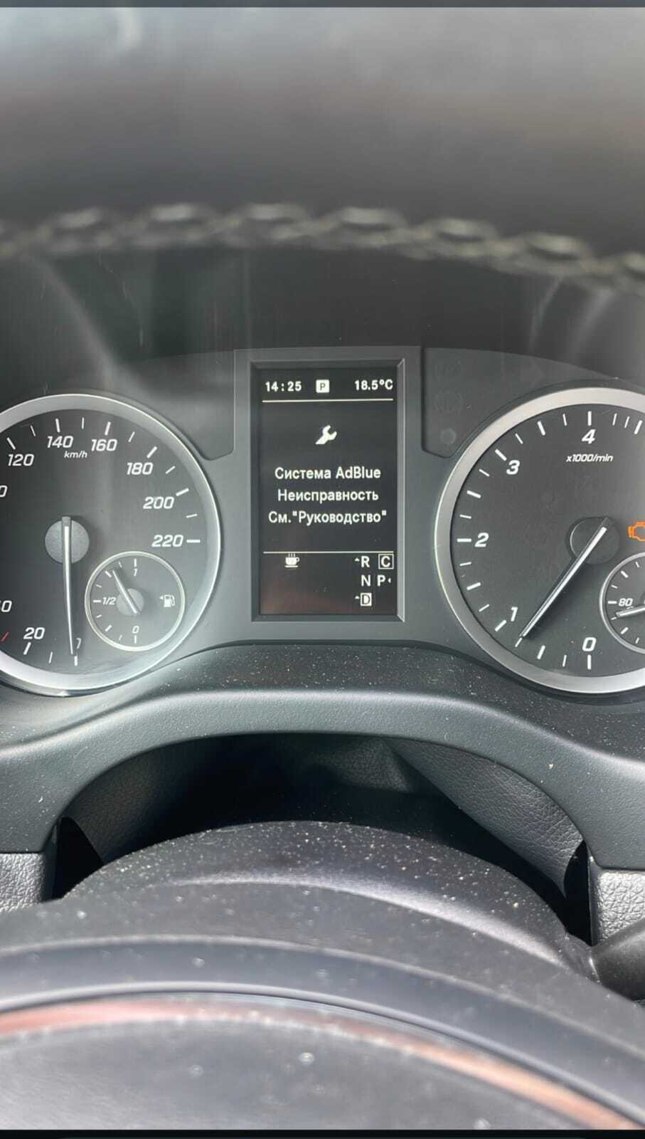 Mercedes Sprinter 2019 — устранение ошибок AdBlue