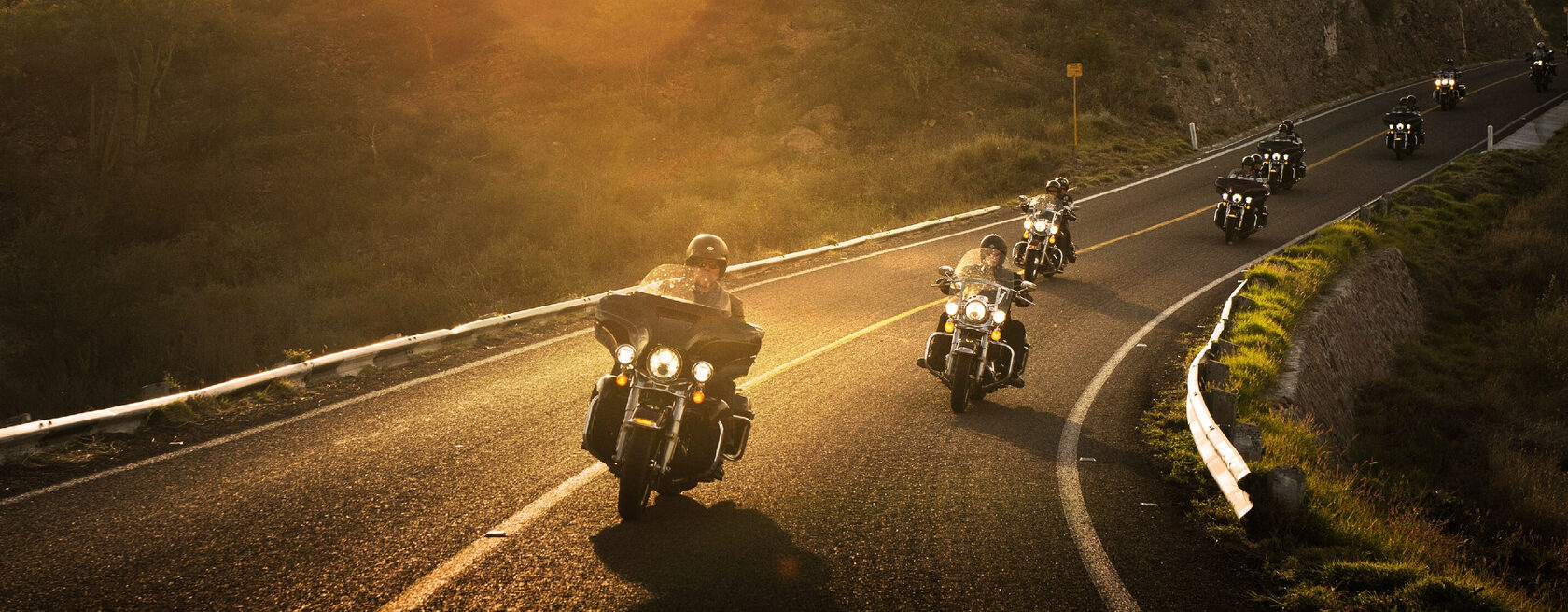 Moto.selection — Harley на закате