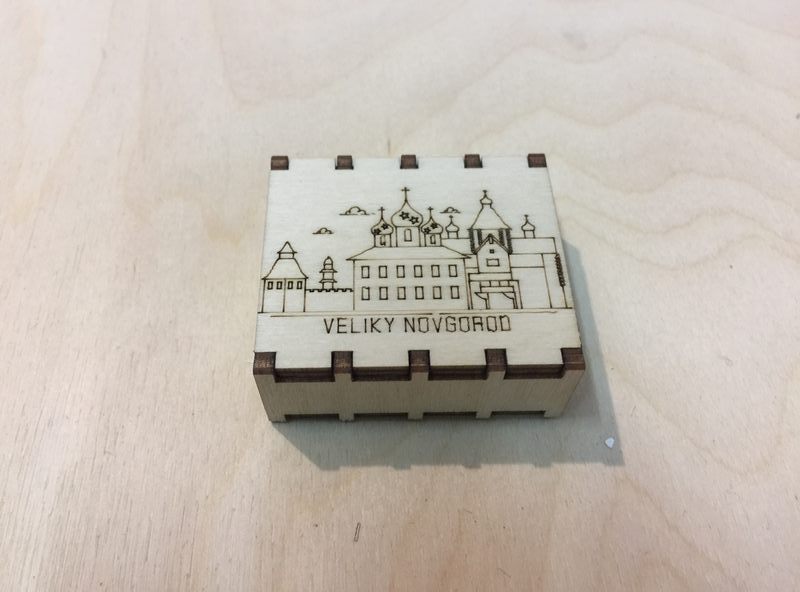 Спички сувенирные на магните города России - Великий Новгород
