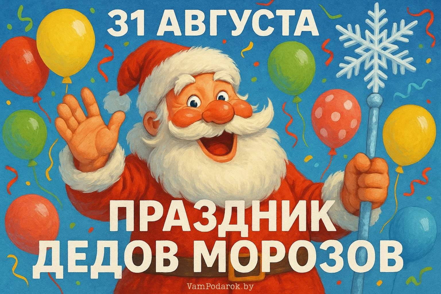 Профессиональный праздник Дедов Морозов – картинка
