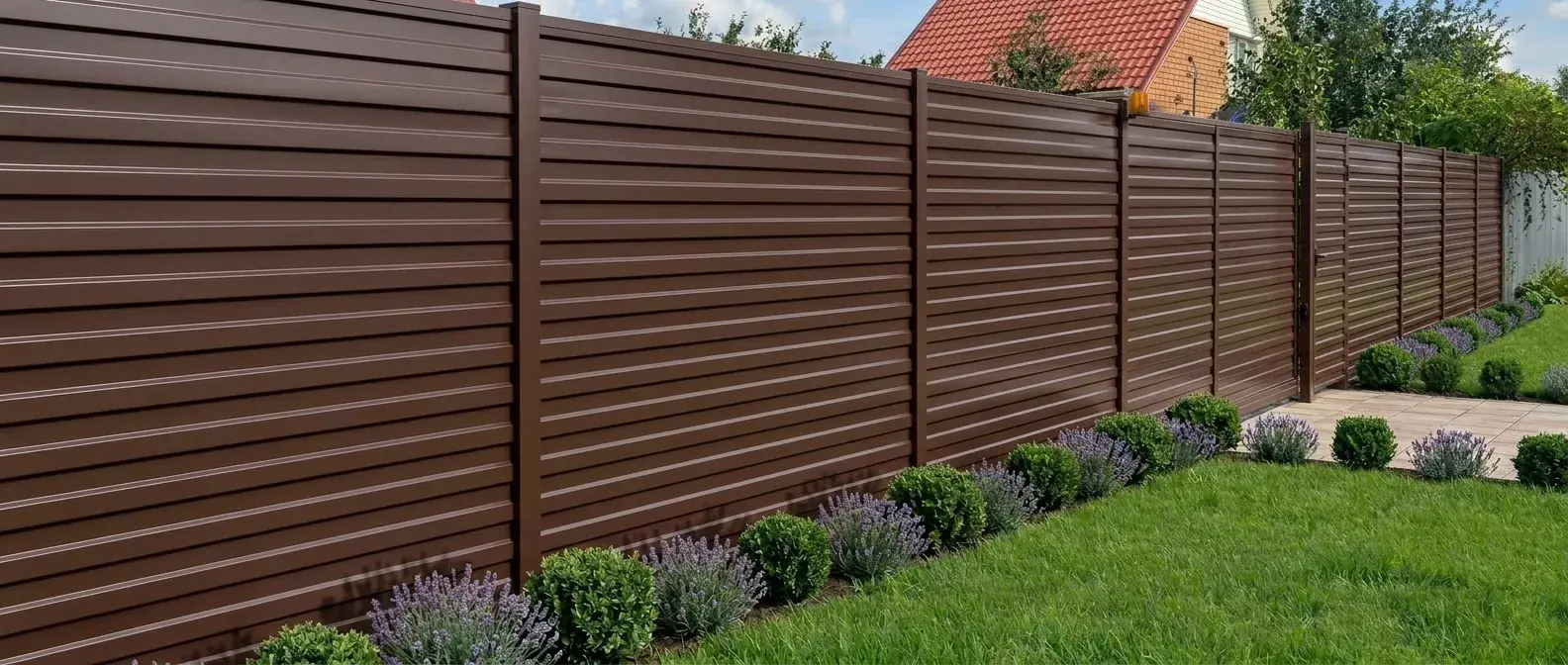 Заказать Однностороний профнастил Горизонтальный в Москве