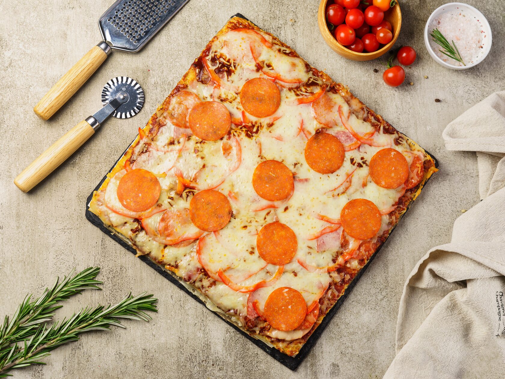 Пепперони в формате мясной пиццы без теста и муки