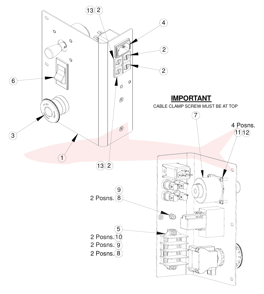 Morgana DigiCreaser 75-349-01 Control Panel Assembly — схема деталей