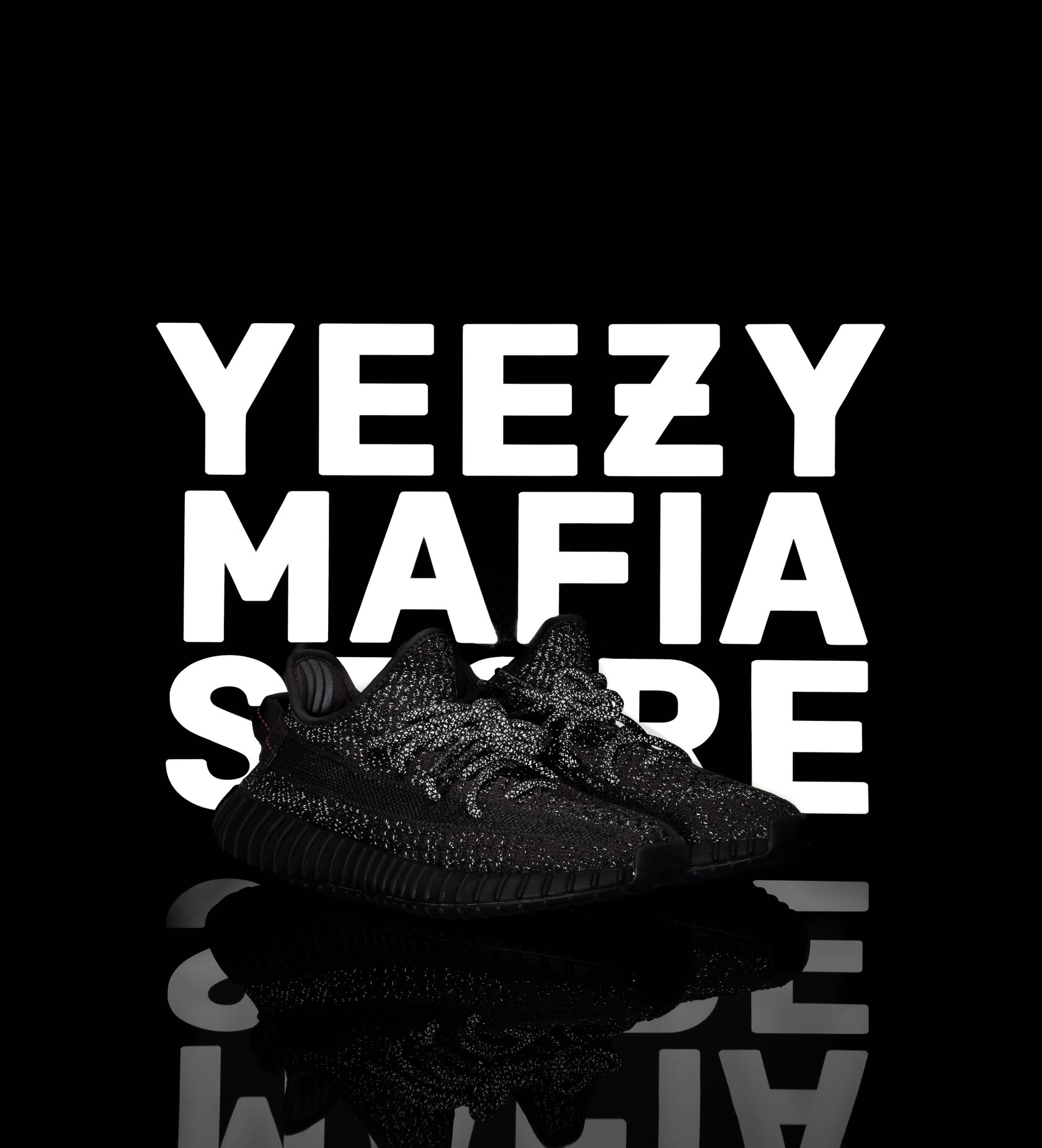 Adidas Yeezy Boost 350 V2 Static Black Reflective 100