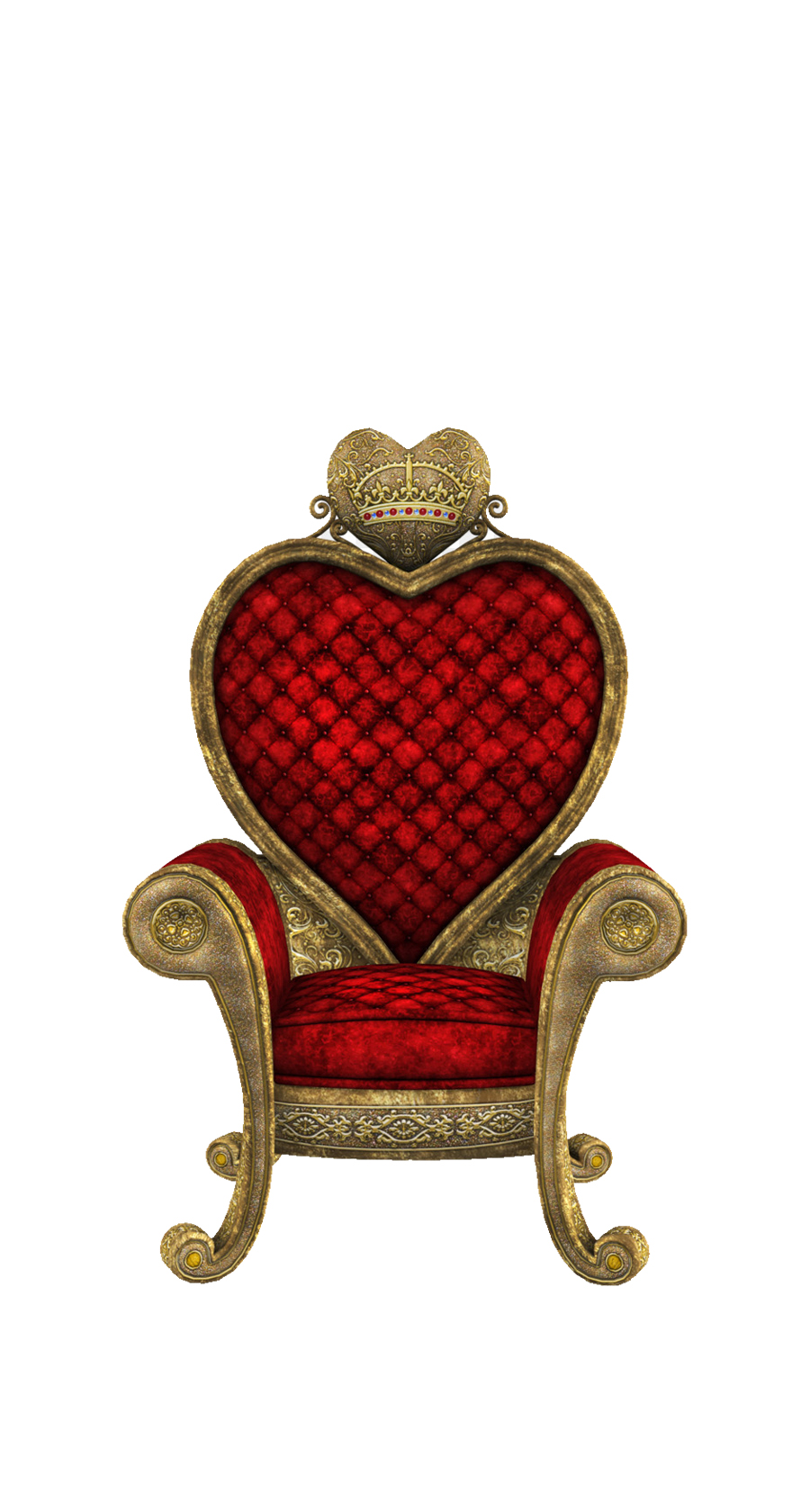 Царское кресло на прозрачном фоне
