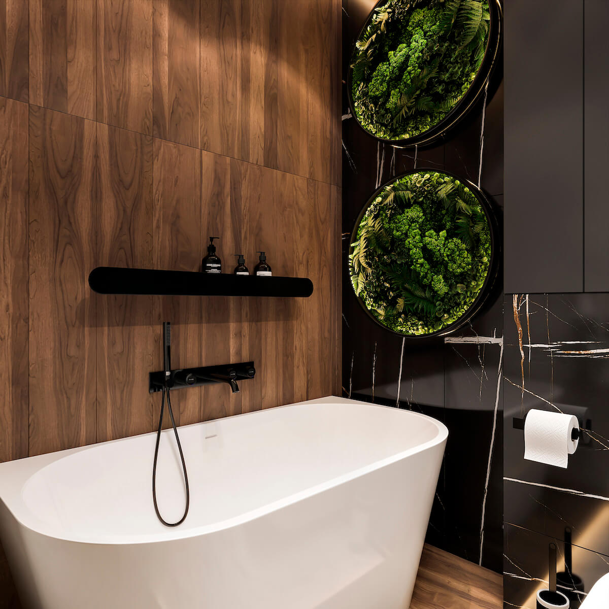plants in bathroom, bathroom greenery